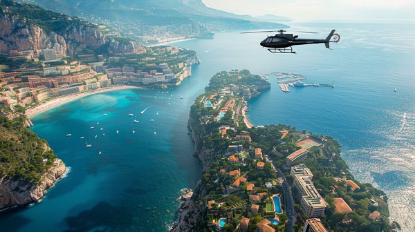 Vol en hélicoptère de Nice à Monaco : les avantages de ce mode de transport